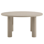 EEI-7063 Nautica 5-Piece Round Outdoor Patio Aluminum Dining Table and Chairs Set by Modway