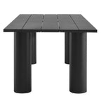 EEI-7062 Nautica 7-Piece Rectangular Outdoor Patio Aluminum Dining Table and Chairs Set by Modway