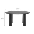 EEI-6981 Nautica Outdoor Patio 60" Round Aluminum Dining Table by Modway