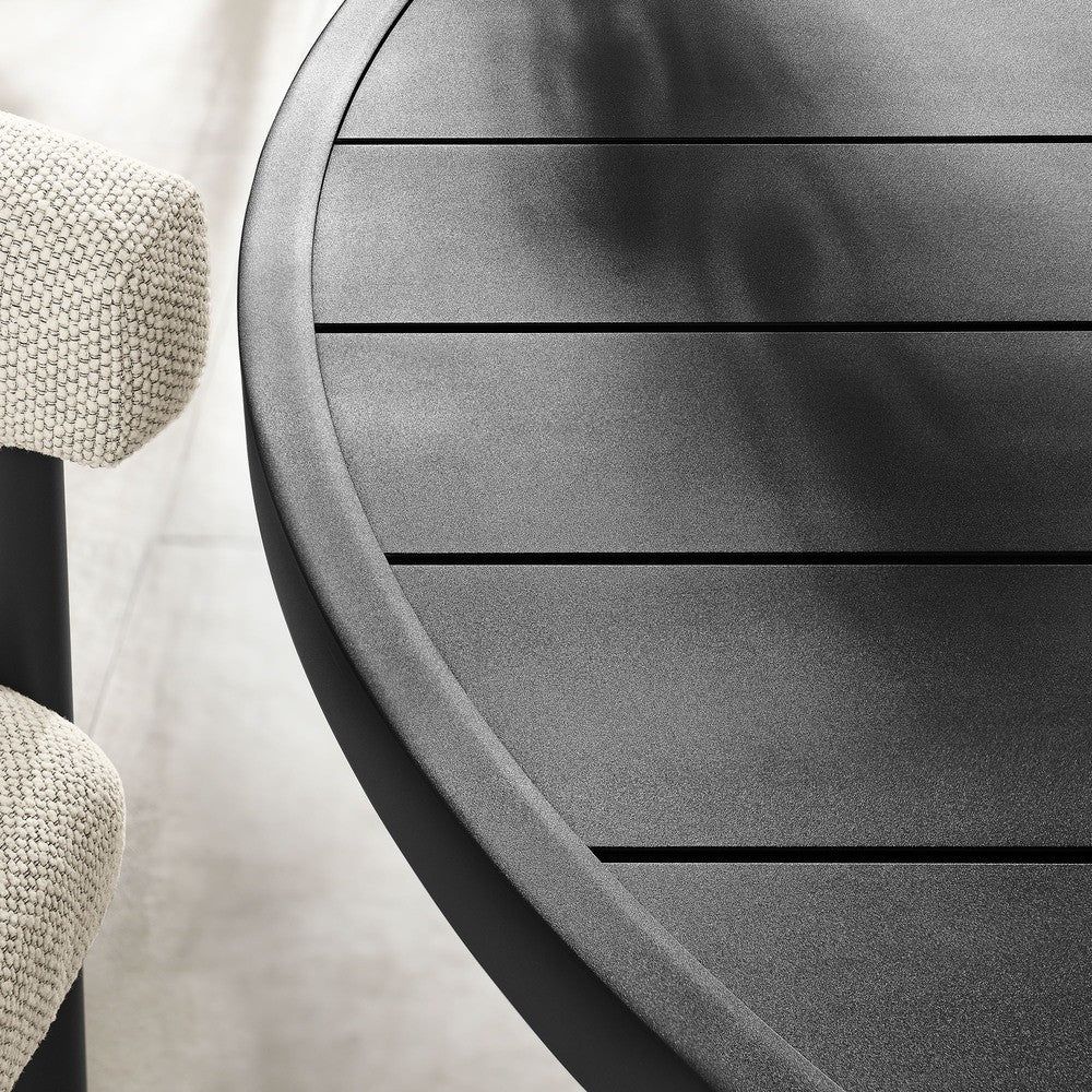 EEI-6981 Nautica Outdoor Patio 60" Round Aluminum Dining Table by Modway