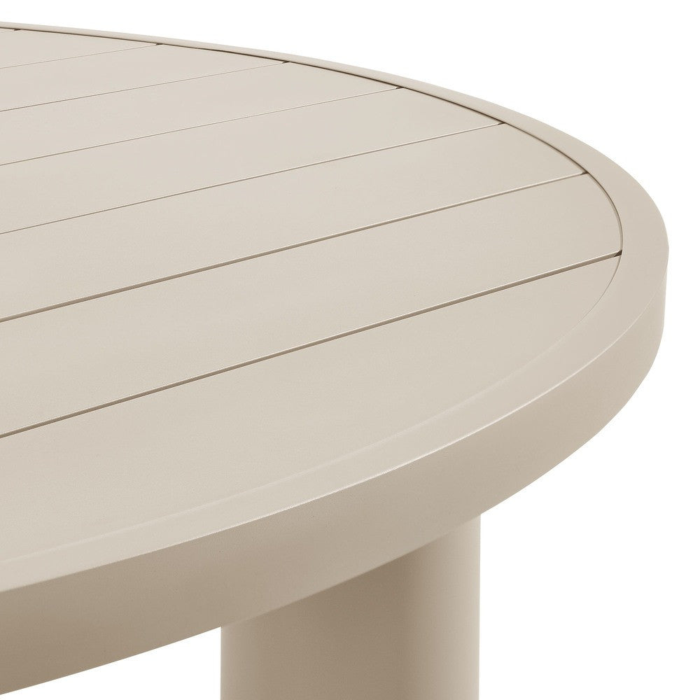 EEI-6981 Nautica Outdoor Patio 60" Round Aluminum Dining Table by Modway