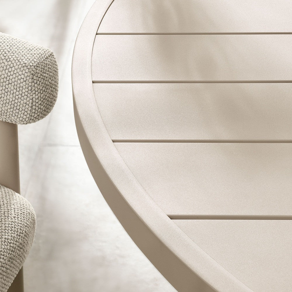 EEI-6981 Nautica Outdoor Patio 60" Round Aluminum Dining Table by Modway