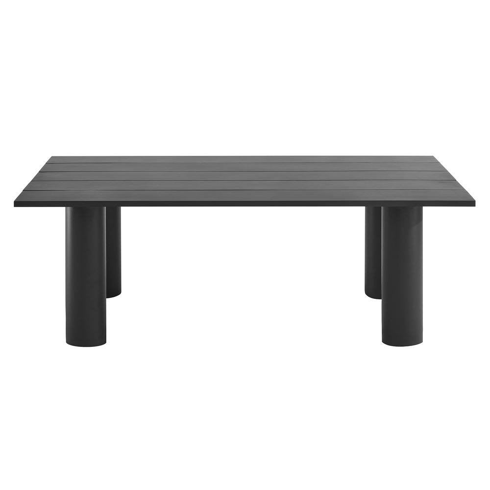 EEI-6980 Nautica Outdoor Patio 87" Rectangular Aluminum Dining Table by Modway