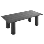 EEI-6980 Nautica Outdoor Patio 87" Rectangular Aluminum Dining Table by Modway