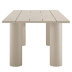 EEI-6980 Nautica Outdoor Patio 87" Rectangular Aluminum Dining Table by Modway