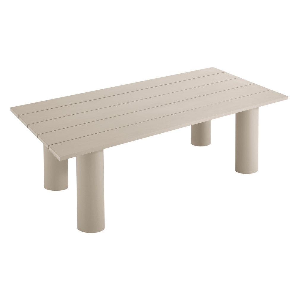 EEI-6980 Nautica Outdoor Patio 87" Rectangular Aluminum Dining Table by Modway