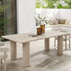 EEI-6980 Nautica Outdoor Patio 87" Rectangular Aluminum Dining Table by Modway