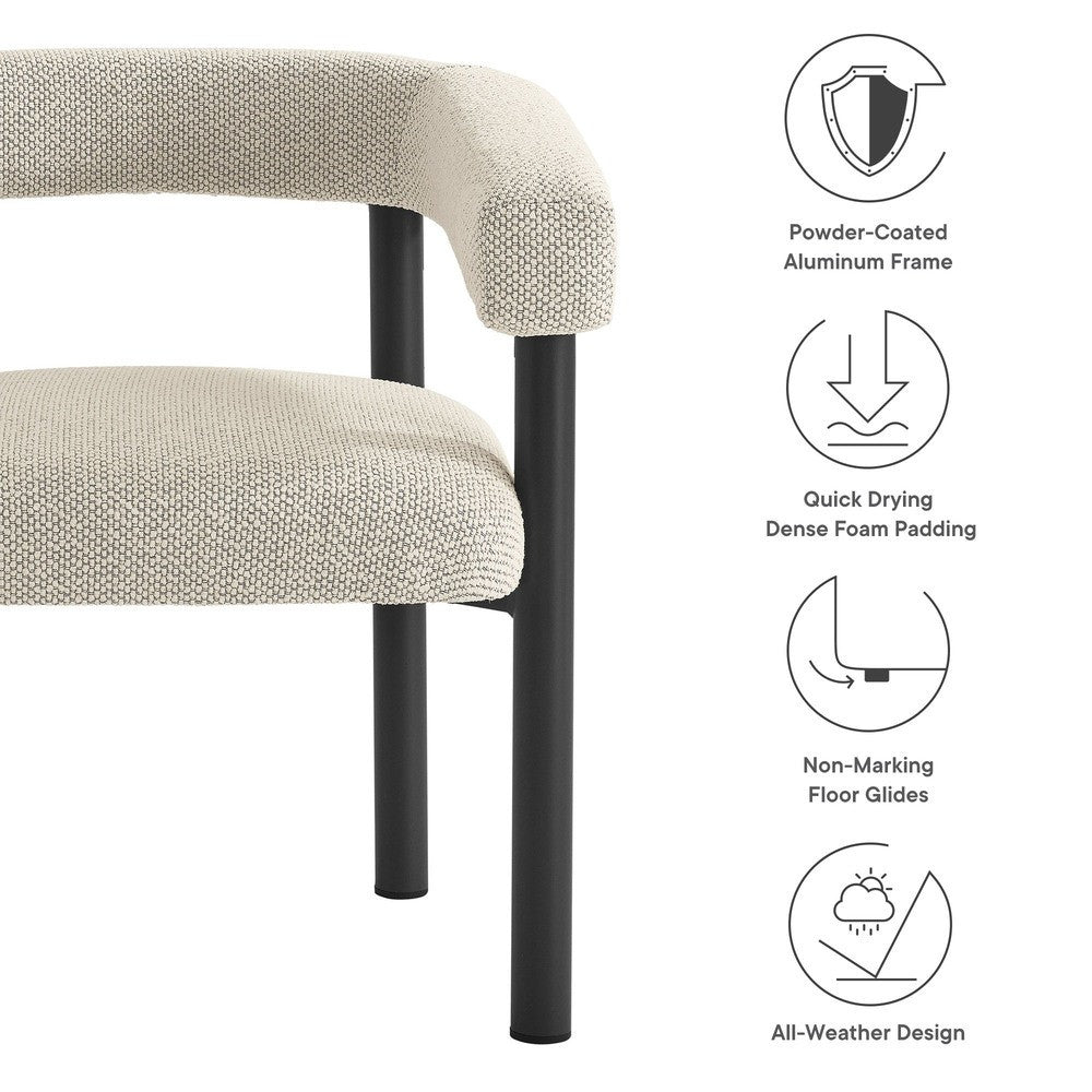 EEI-6979 Nautica Outdoor Patio Aluminum Dining Armchairs Set of 2 by Modway