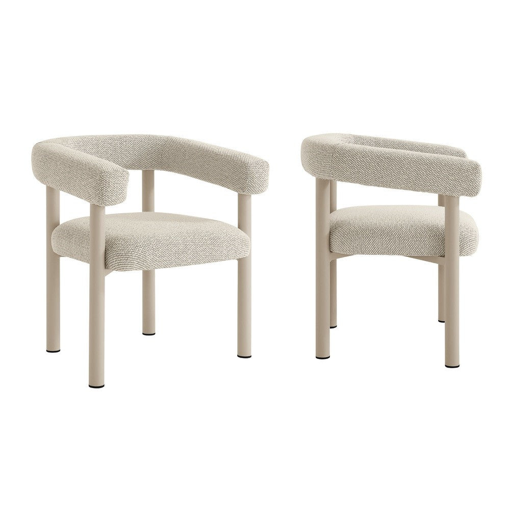 EEI-6979 Nautica Outdoor Patio Aluminum Dining Armchairs Set of 2 by Modway