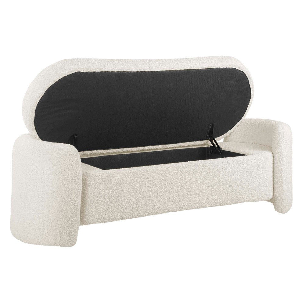 EEI-6056-IVO Nebula Boucle Upholstered Bench by Modway