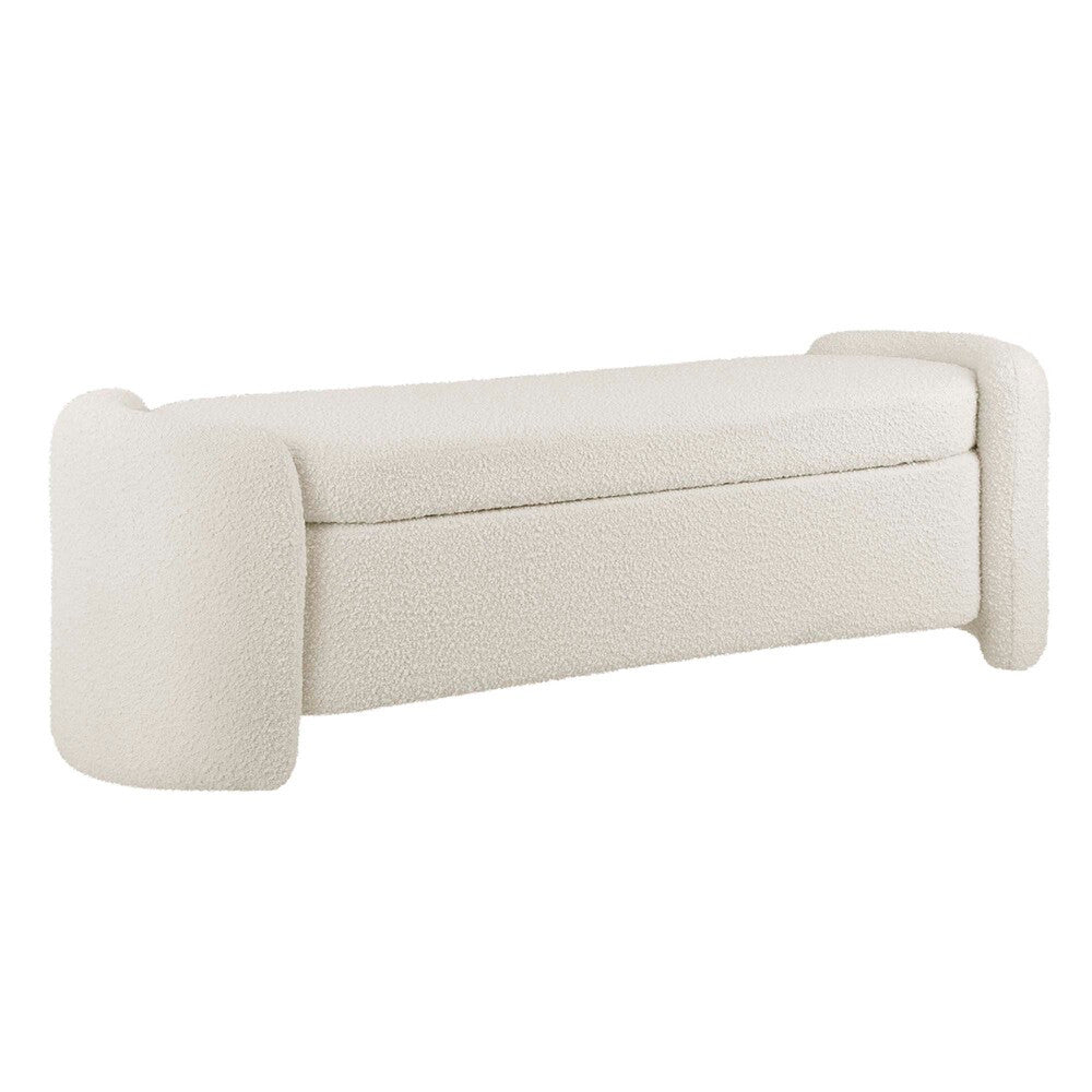 EEI-6056-IVO Nebula Boucle Upholstered Bench by Modway