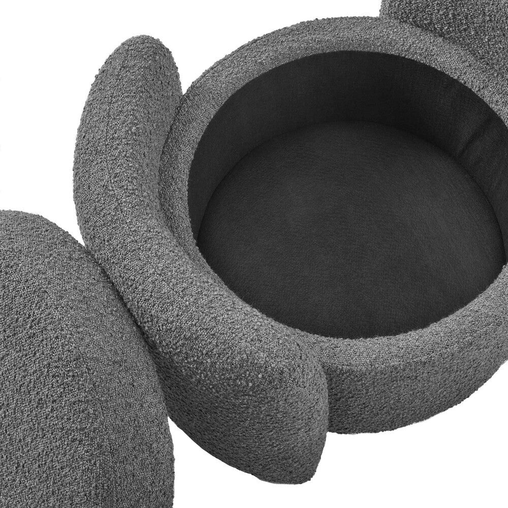 Modway Nebula Boucle Upholstered Ottoman by Modway-EEI-5561