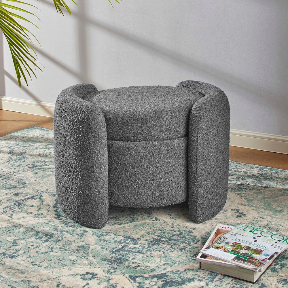 Modway Nebula Boucle Upholstered Ottoman by Modway-EEI-5561