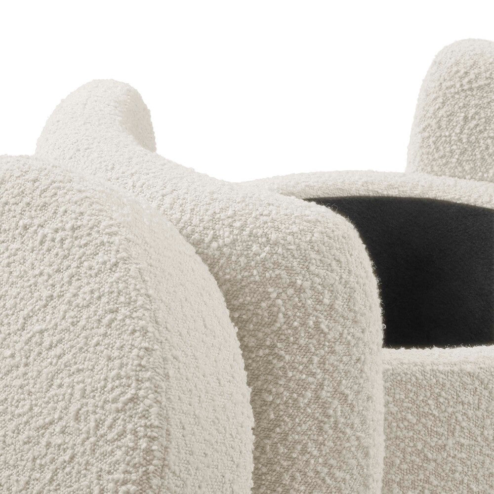 Modway Nebula Boucle Upholstered Ottoman by Modway-EEI-5561