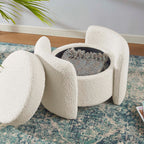 Modway Nebula Boucle Upholstered Ottoman by Modway-EEI-5561