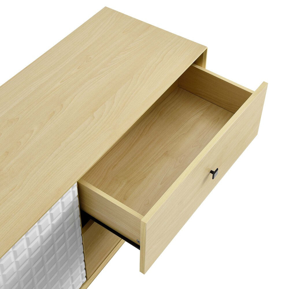 EEI-6817-NAT-WHI Nectar 43" Wood Grain Accent Cabinet by Modway