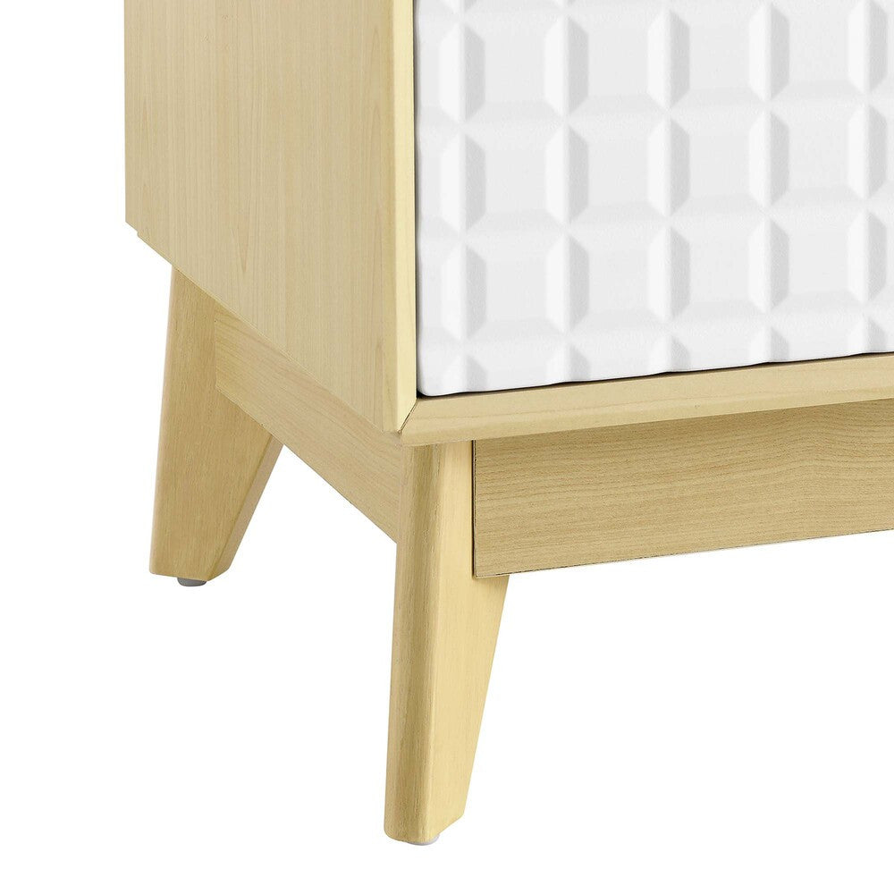 EEI-6817-NAT-WHI Nectar 43" Wood Grain Accent Cabinet by Modway