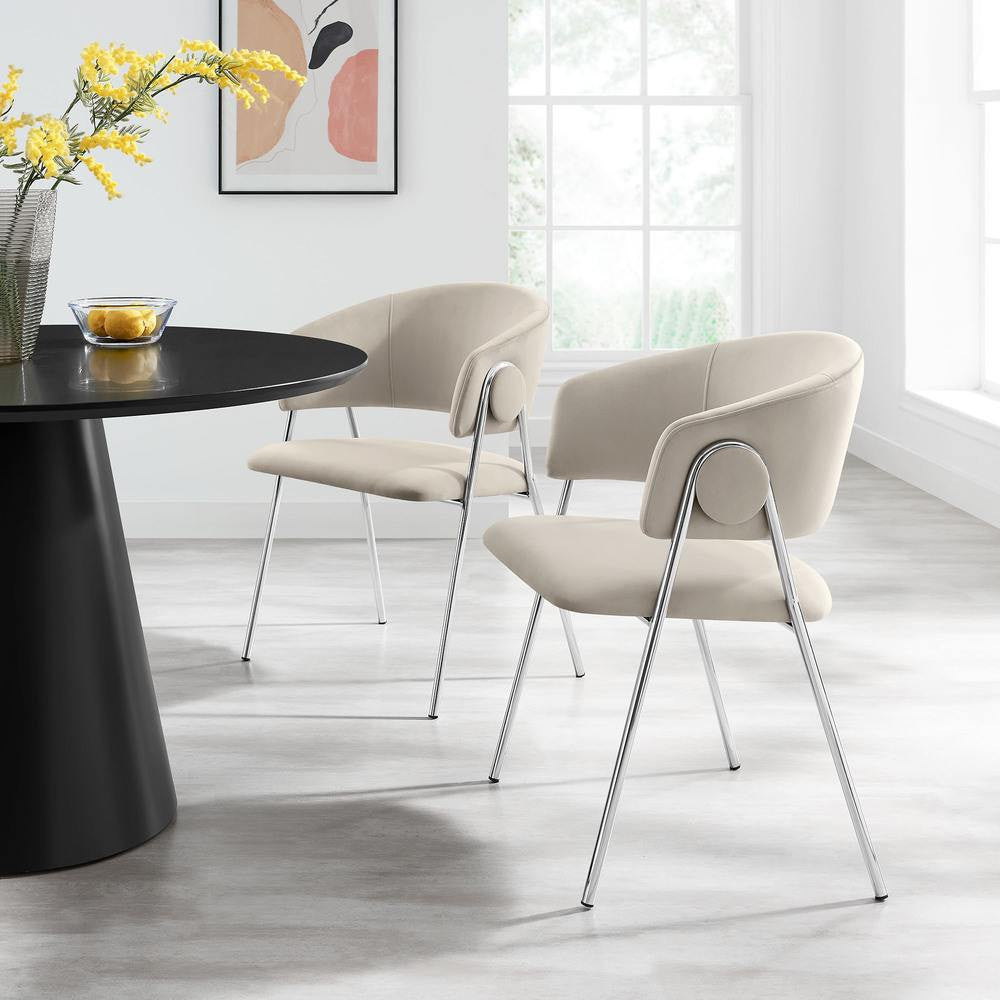 EEI-7046 Nella Upholstered Performance Velvet Dining Chair Set of 2 by Modway