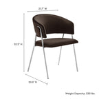 EEI-7046 Nella Upholstered Performance Velvet Dining Chair Set of 2 by Modway