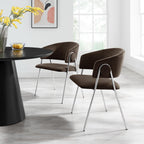 EEI-7046 Nella Upholstered Performance Velvet Dining Chair Set of 2 by Modway