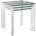 Modway EEI-257 Nimble Nesting Table Silver