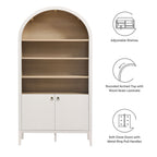 Modway Nolan 74" Tall Wide Arched Storage Display Cabinet Bookshelf by Modway-EEI-7169