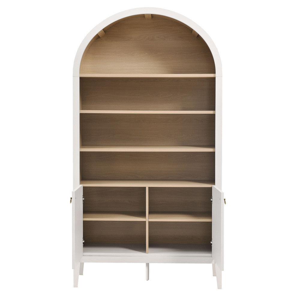Modway Nolan 74" Tall Wide Arched Storage Display Cabinet Bookshelf by Modway-EEI-7169