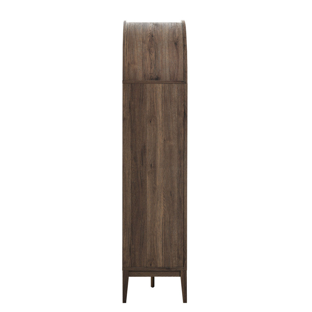 Modway Nolan 74" Tall Wide Arched Storage Display Cabinet Bookshelf by Modway-EEI-7169