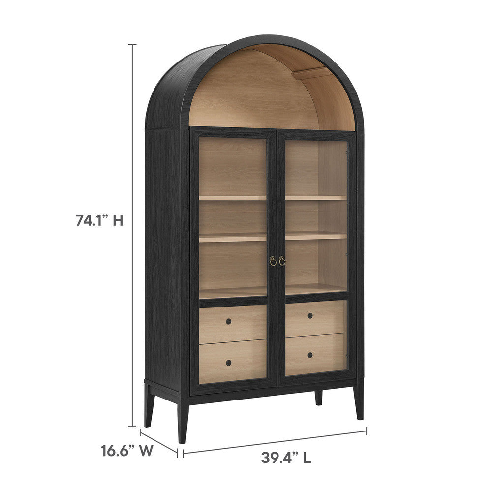 Modway Nolan 74" Tall Wide Arched Storage Display Cabinet by Modway-EEI-7168