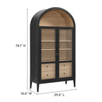 Modway Nolan 74" Tall Wide Arched Storage Display Cabinet by Modway-EEI-7168