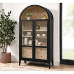 Modway Nolan 74" Tall Wide Arched Storage Display Cabinet by Modway-EEI-7168