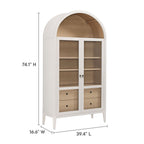 Modway Nolan 74" Tall Wide Arched Storage Display Cabinet by Modway-EEI-7168