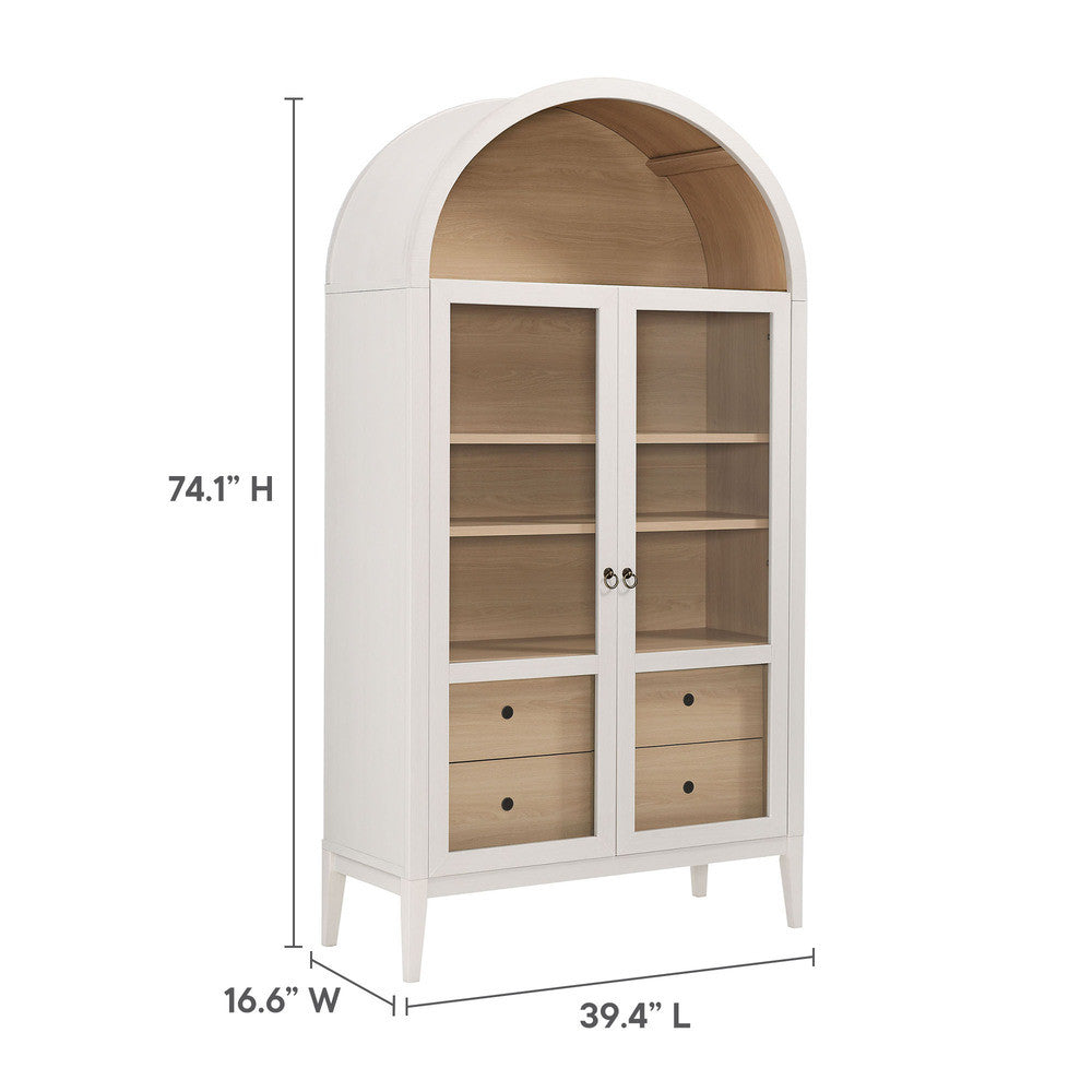 Modway Nolan 74" Tall Wide Arched Storage Display Cabinet by Modway-EEI-7168