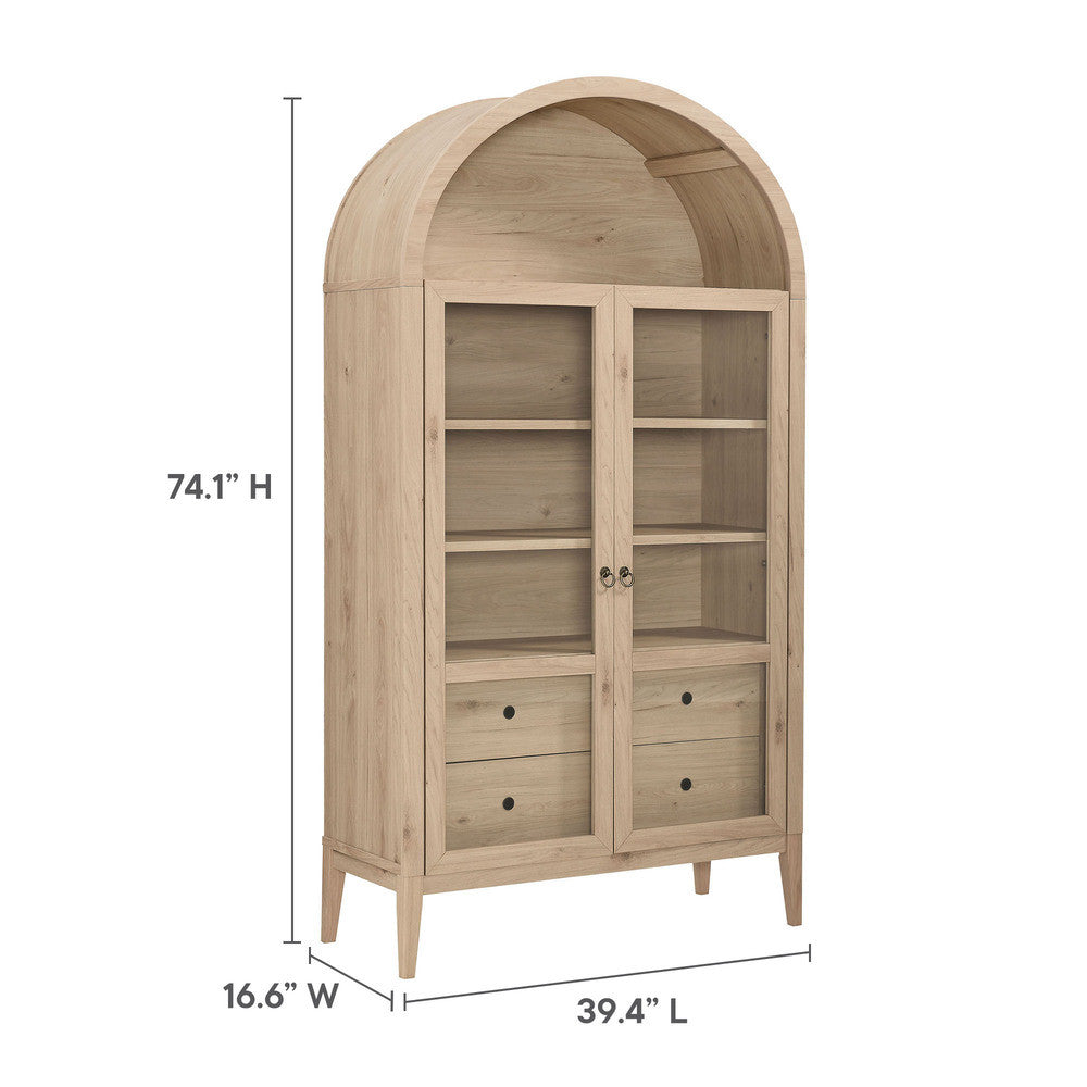 Modway Nolan 74" Tall Wide Arched Storage Display Cabinet by Modway-EEI-7168