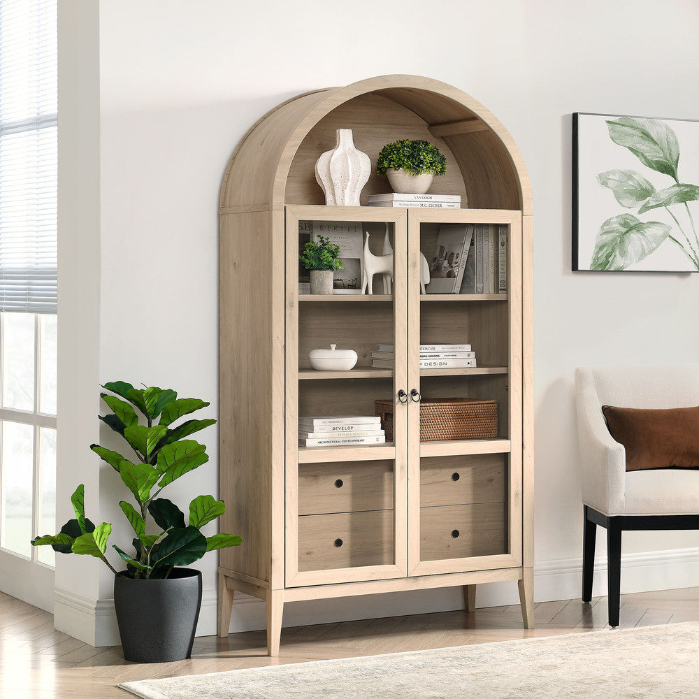 Modway Nolan 74" Tall Wide Arched Storage Display Cabinet by Modway-EEI-7168