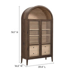 Modway Nolan 74" Tall Wide Arched Storage Display Cabinet by Modway-EEI-7168