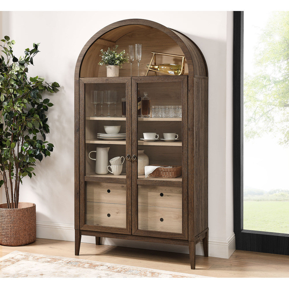 Modway Nolan 74" Tall Wide Arched Storage Display Cabinet by Modway-EEI-7168