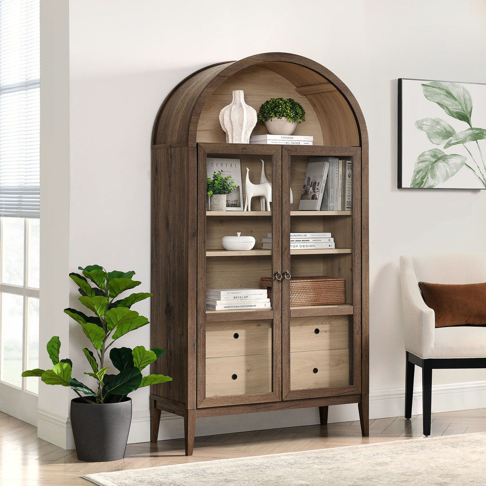 Modway Nolan 74" Tall Wide Arched Storage Display Cabinet by Modway-EEI-7168
