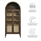 Modway Nolan Tall Arched Storage Display Cabinet by Modway-EEI-6639