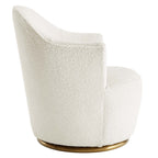 EEI-5311-WHI Nora Boucle Upholstered Swivel Chair by Modway