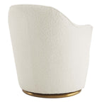 EEI-5311-WHI Nora Boucle Upholstered Swivel Chair by Modway