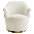 EEI-5311-WHI Nora Boucle Upholstered Swivel Chair by Modway