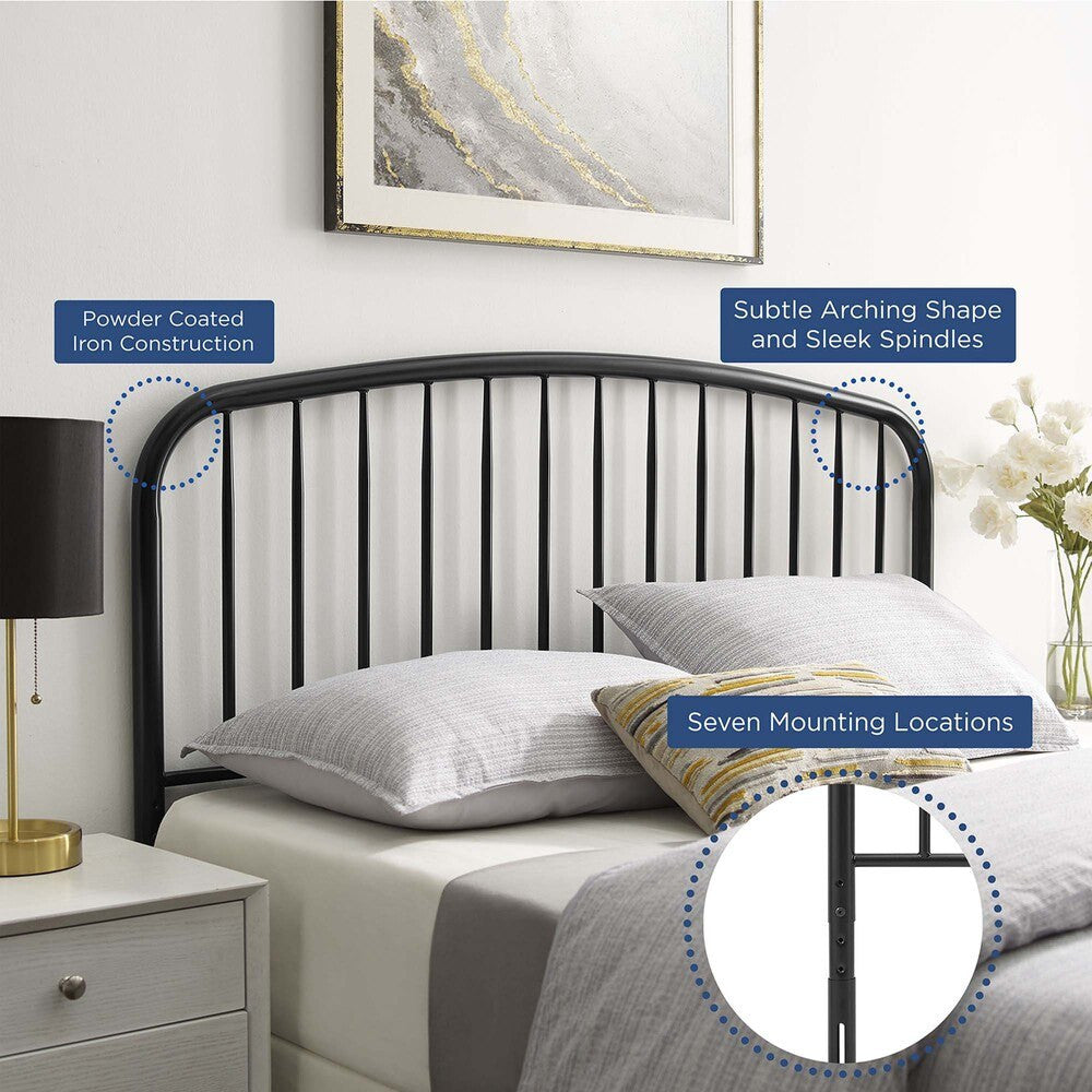 MOD-6151-BLK Nova Metal King Headboard by Modway