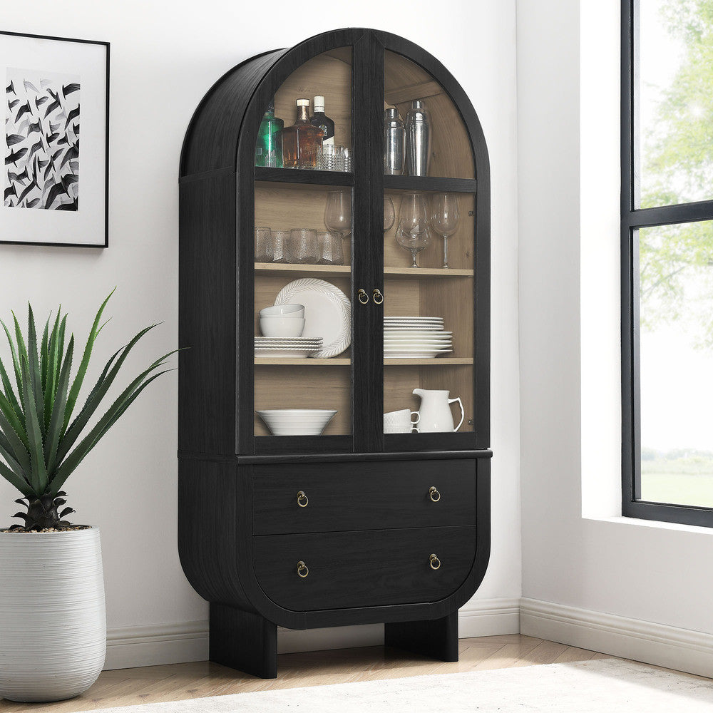 Modway Nyx Arched Display Cabinet by Modway-EEI-7216-BLK-LOA