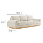 EEI-6401 Oasis Upholstered Fabric Sofa by Modway