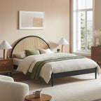 Modway Odette Queen Arched Rattan Cane Platform Bed by Modway-MOD-7214