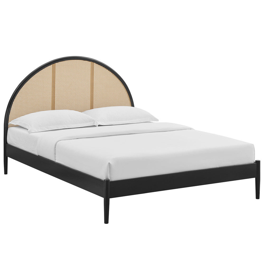 Modway Odette Queen Arched Rattan Cane Platform Bed by Modway-MOD-7214