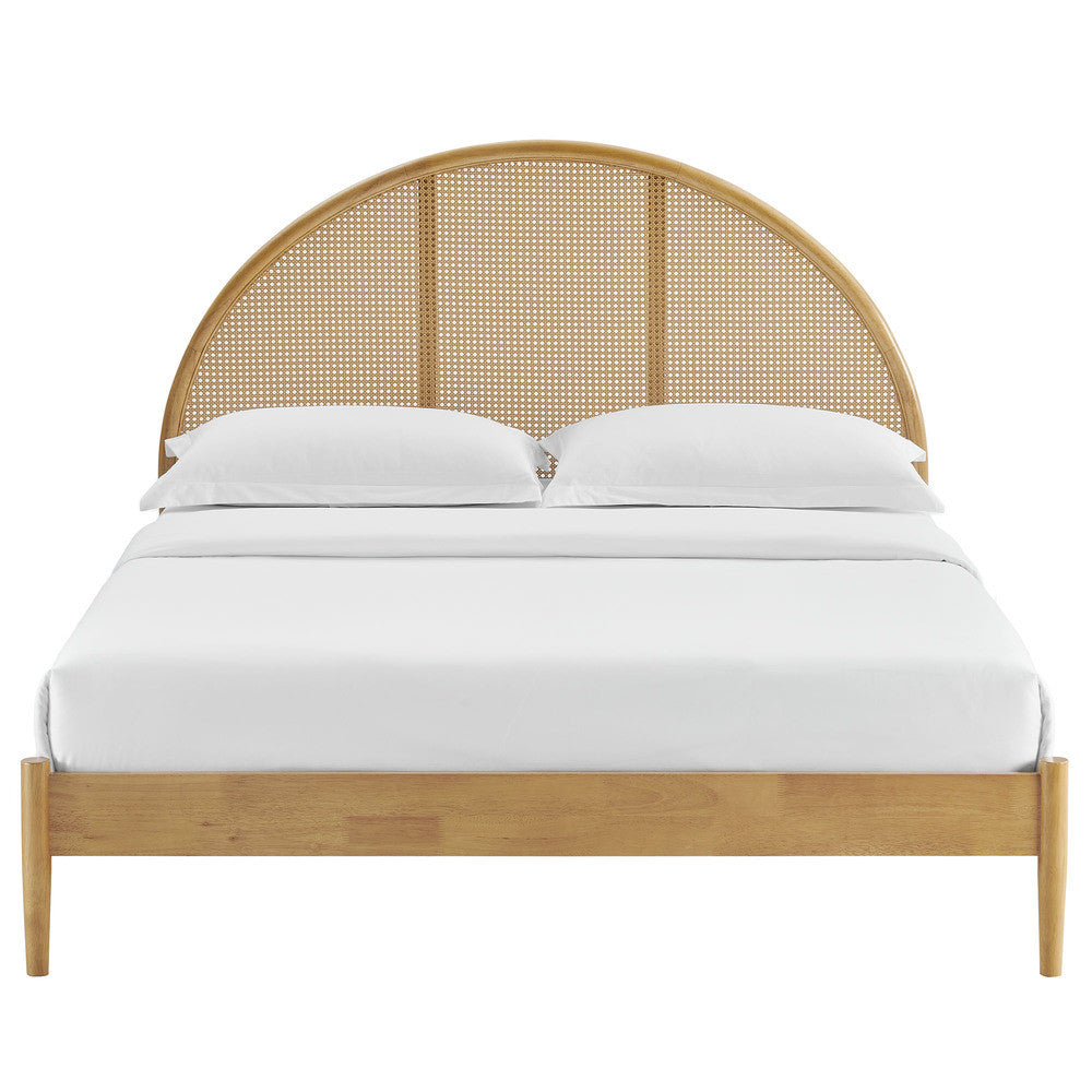 Modway Odette Queen Arched Rattan Cane Platform Bed by Modway-MOD-7214