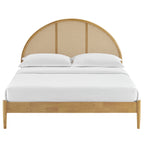Modway Odette Queen Arched Rattan Cane Platform Bed by Modway-MOD-7214
