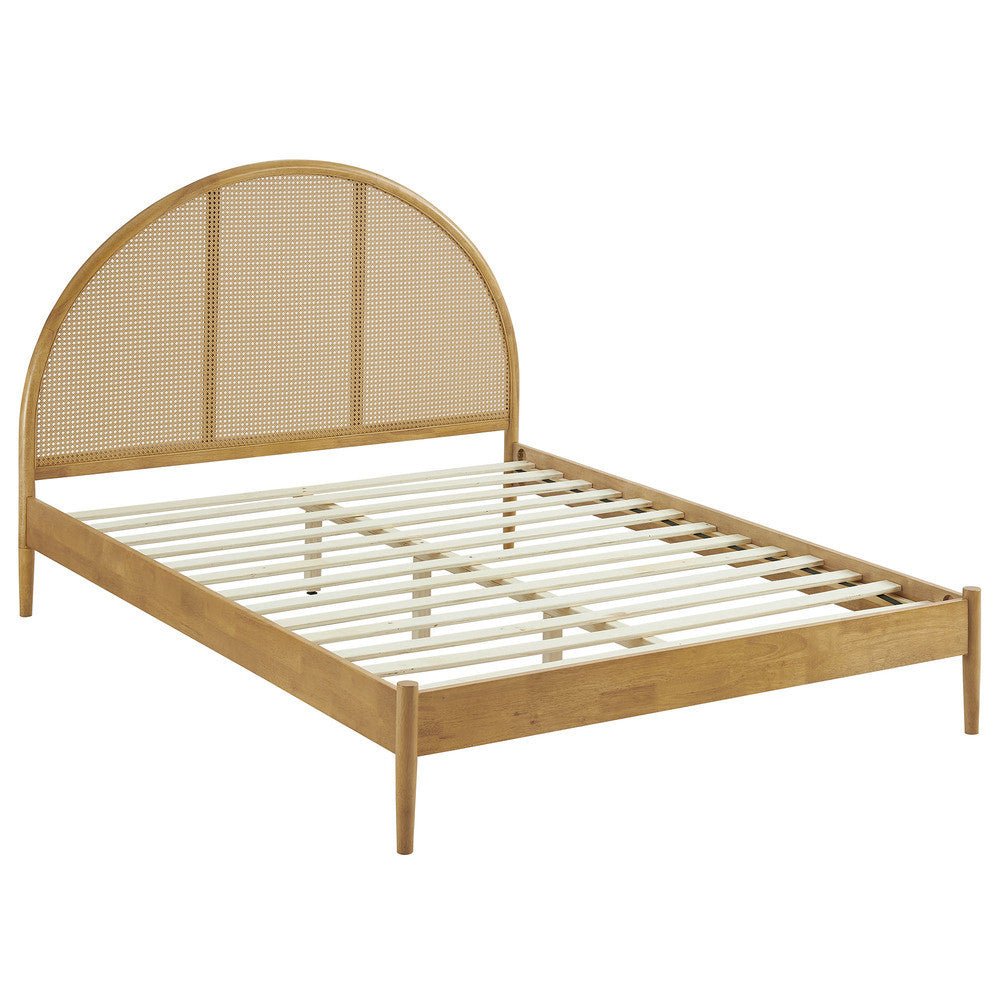 Modway Odette Queen Arched Rattan Cane Platform Bed by Modway-MOD-7214